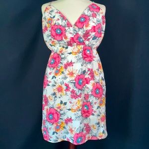 Tyche multi color summer dress. Pink , yellow, grey